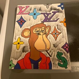 Colorful Monkey Art Canvas